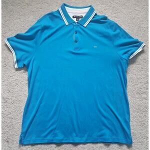 Michael Kors Men's Size XL Short Sleeve Polo Blue
